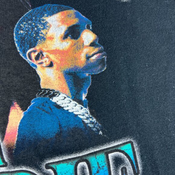 A Boogie With The Hoodie Rap Shirt Adult Extra Large Black Faded Short Sleeve - Picture 5 of 13